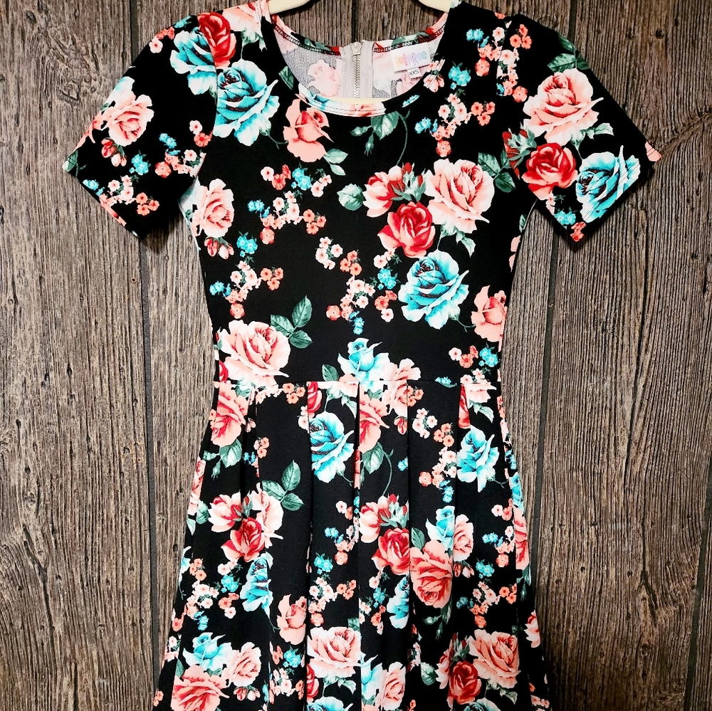 LuLaRoe Super HTF Vintage Floral Amelia